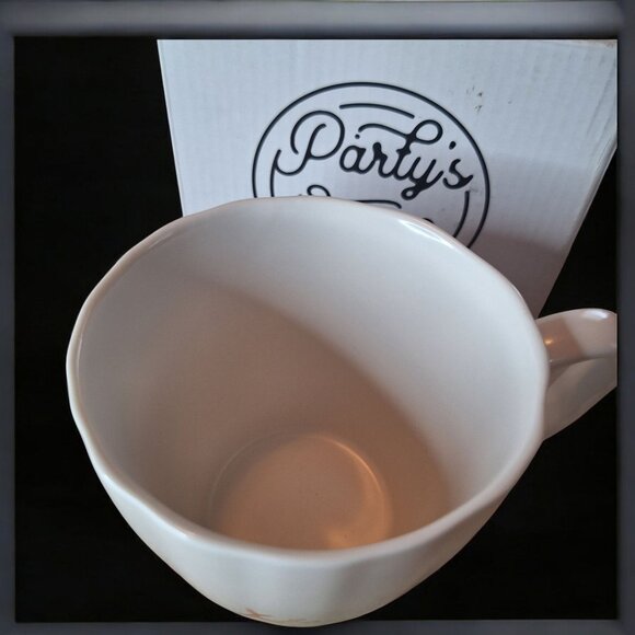 Porcelain Mug Sea Coral Ocean Seaweed Coffee Cup 12 Ounce With Box - Picture 3 of 4